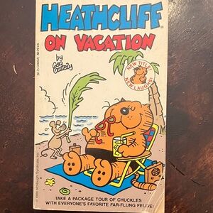 Heathcliff On Vacation Comic Book - Garfield vintage 1985 copyright